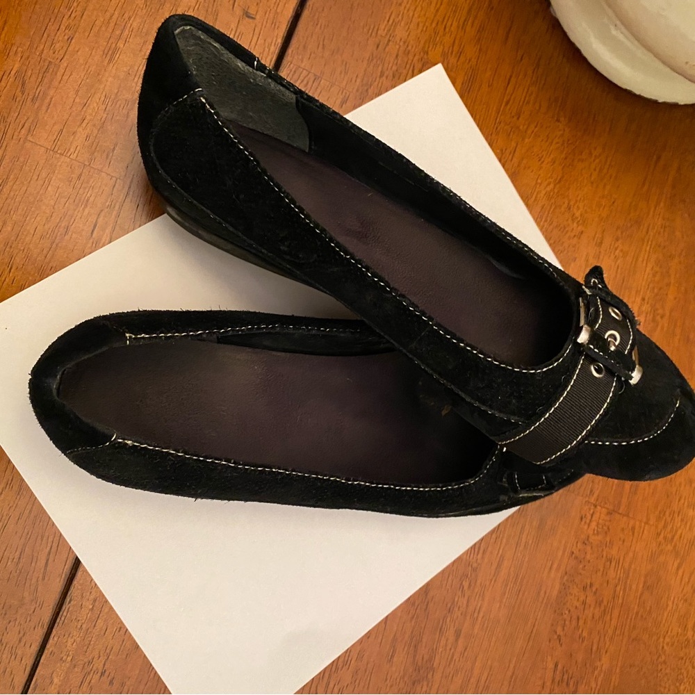 New in Box.  Carefree Aerosoles Ballet Flats.  100% suede.  Size 8.5M